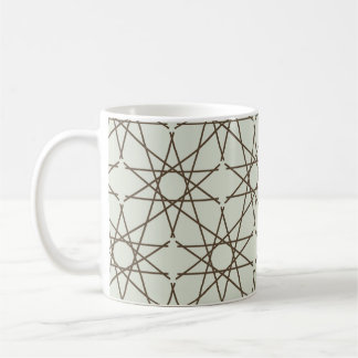 Mug Géométrie Brun Sauge
