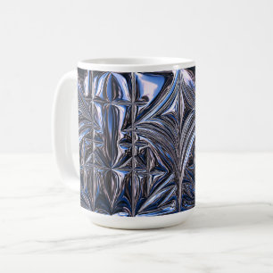 Mug Géométrie Chrome Bleu