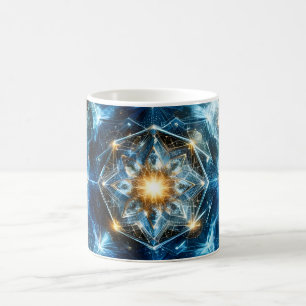 Mug Géométrie cosmique mandala étoile univers abstrait