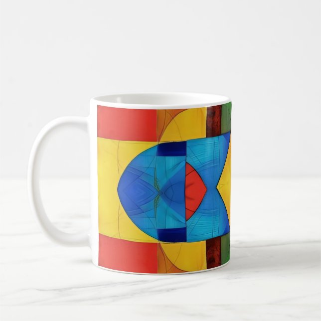 Mug Géométrie de kaléidoscope (Gauche)