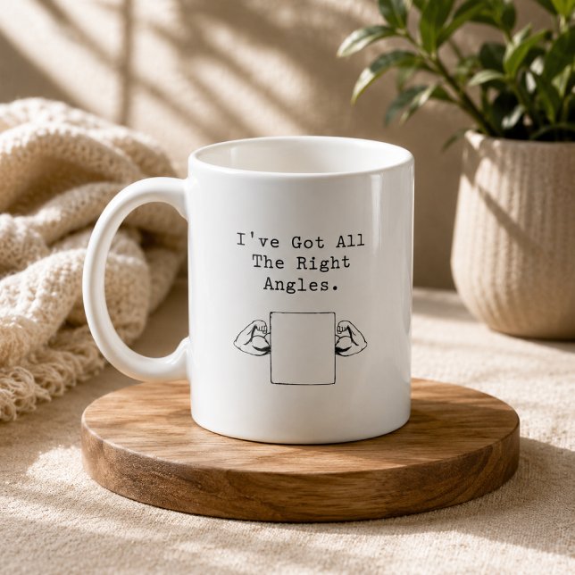 Mug Géométrie des Angles Droits Punition Amour des Mat (Créateur téléchargé)