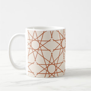 Mug Géométrie ivoire terracotta