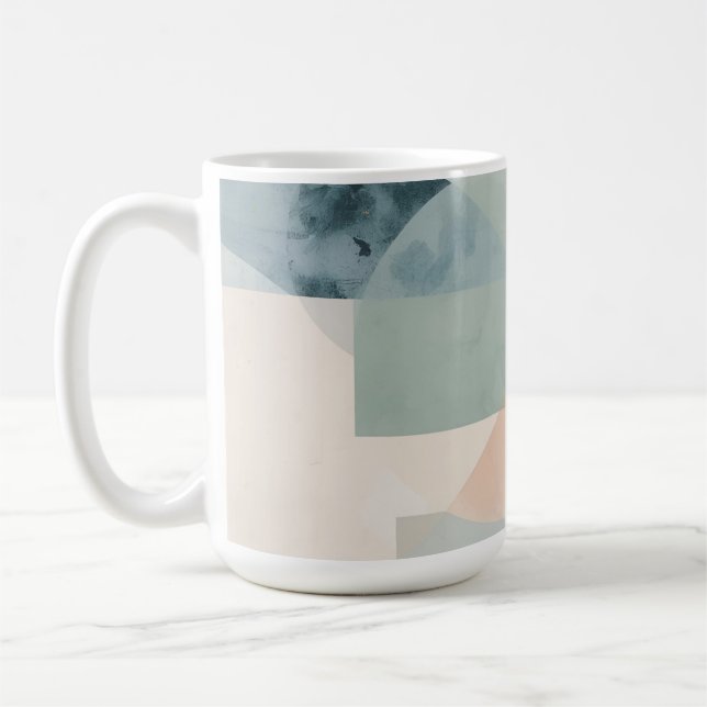Mug Géométrie Pastel souple - Art Moderne Abstrait Imp (Gauche)