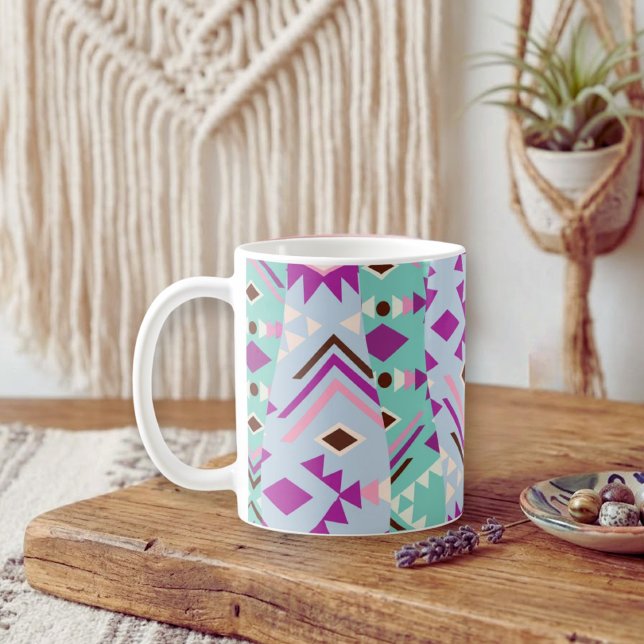 Mug Géométrie Tribale Pastel (Créateur téléchargé)