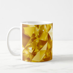 Mug Géométrique 3D : conception Arrière - plan métalli
