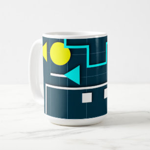 Mug Géométrique Abstrait Captivant