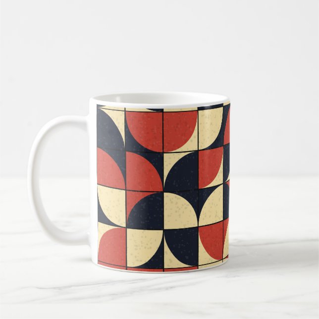 Mug géométrique Abstraite : art informatique. (Gauche)
