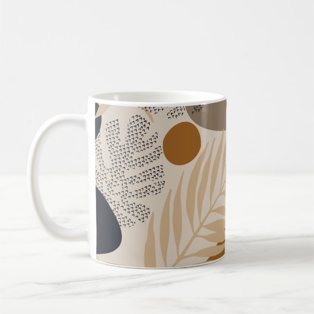 Mug géométrique Abstraite, formes naturelles en nord m (Gauche)