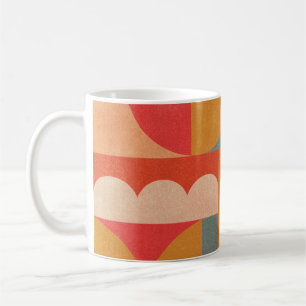 Mug Géométrique Abstraite : Texture Vintage en papier