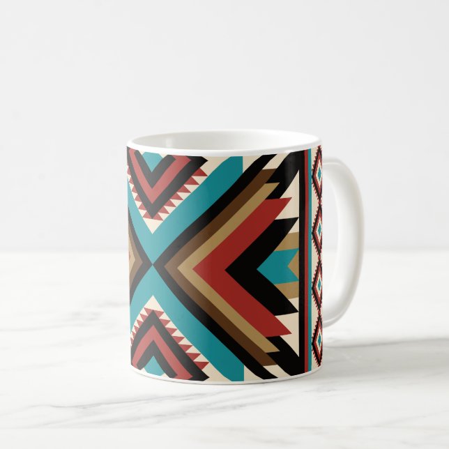 Mug Géométrique Bohème (Devant droit)