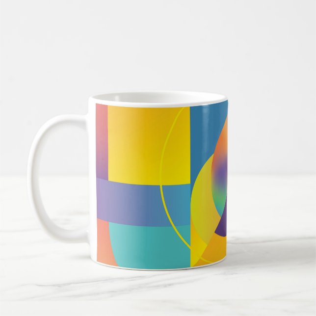 Mug Géométrique créative : couverture Vintage Abstrait (Gauche)