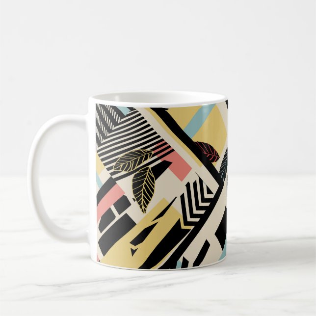 Mug Géométrique minimaliste : conception Motif (Gauche)