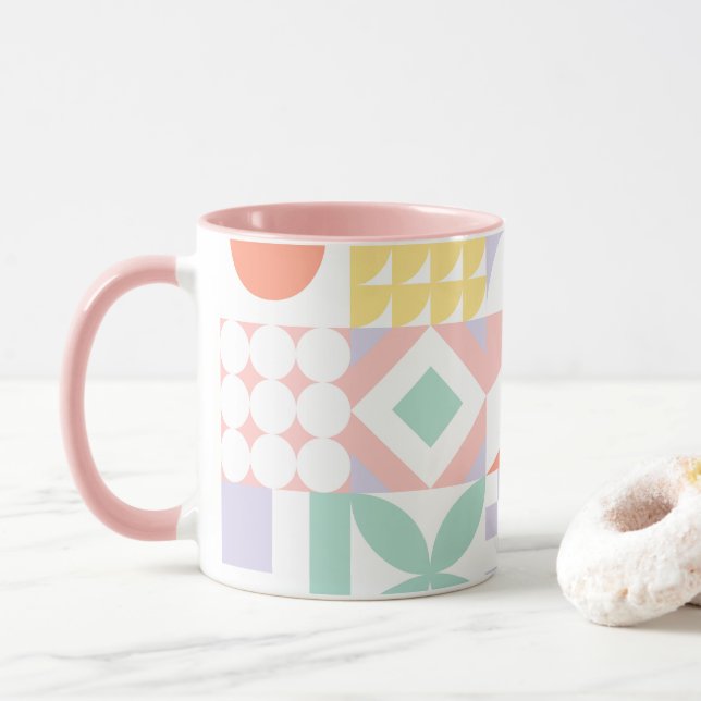 Mug géométrique n° 32 (Avec donut)