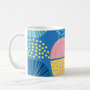 Mug Géométrique nordique : Arrière - plan Abstrait mod