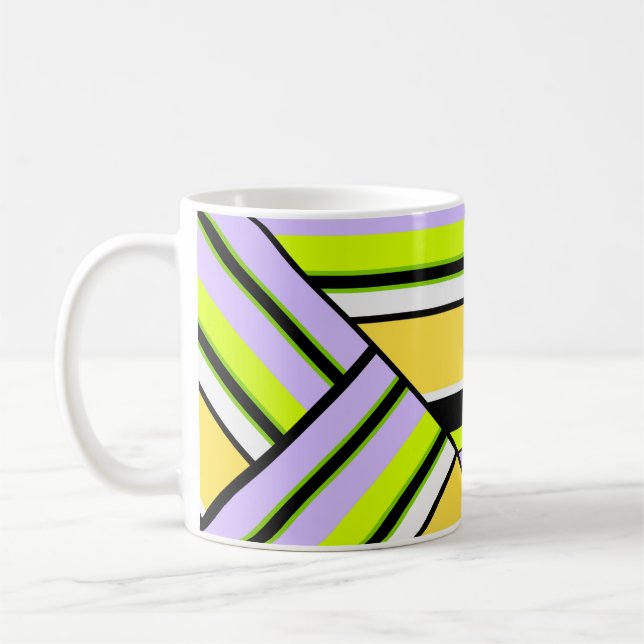 Mug Géométrique, rayure (Gauche)