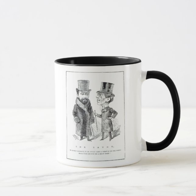 Mug George Grossmith Jnr. et Richard D'Oyly Carte (Droite)