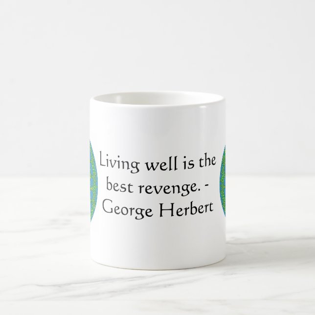 Mug George Herbert Citation Avec Un Design Merveilleux (Centre)