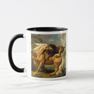 Mug George Stubbs   un lion attaquant un cheval,