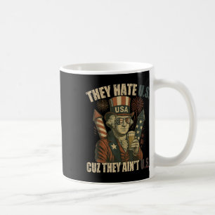 Mug George-washington Boire drôle Ils haïssent Cuz Ain