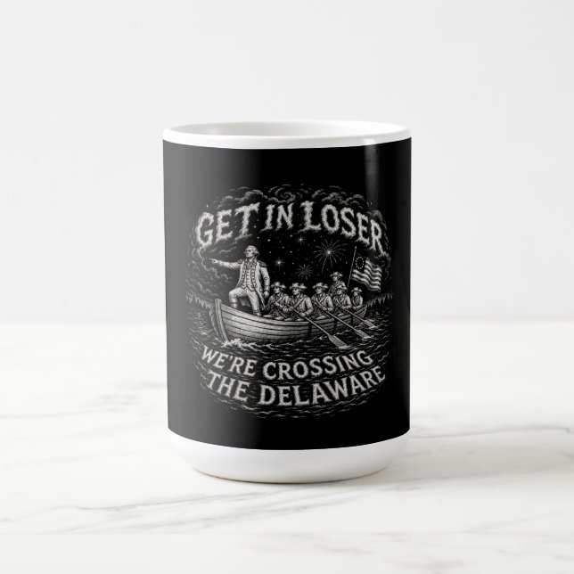 Mug George Washington Delaware Mème Parodie d'Art (Centre)