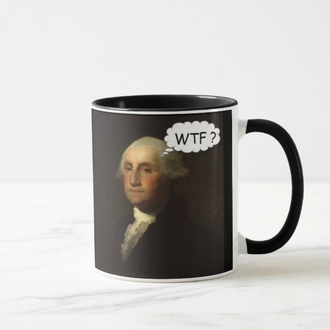 Mug George Washington tournant dans sa tombe drôle (Droite)