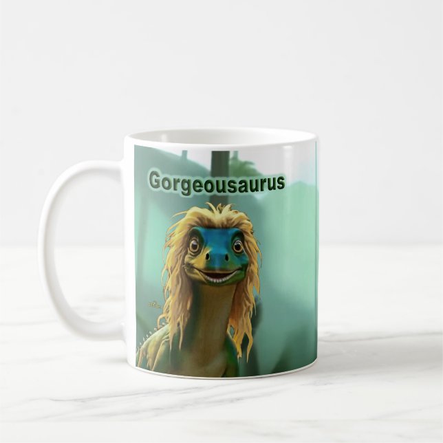 Mug Georgeousaurus Dinosaure Blond (Gauche)