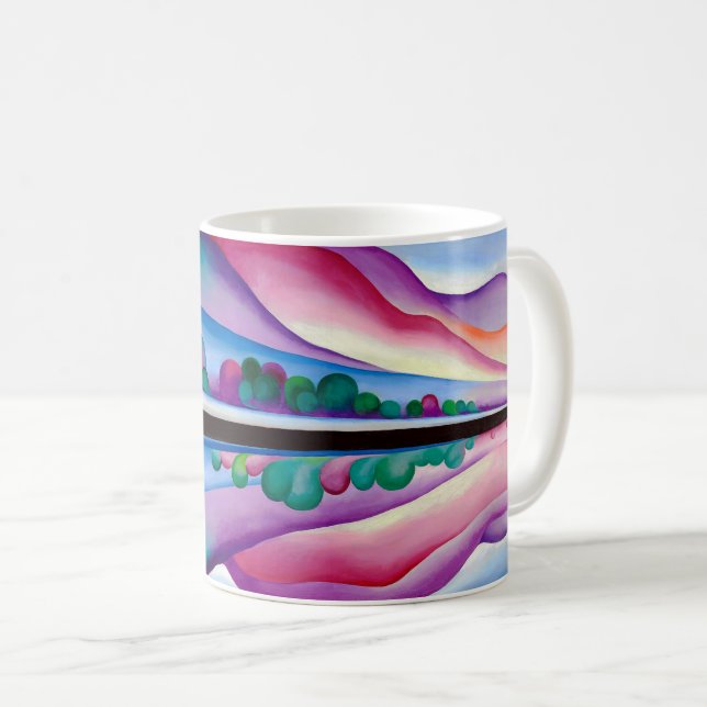 Mug Georgia O'Keeffe, Lake George Reflection (1921) (Devant droit)