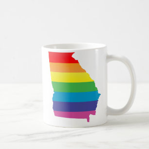 Mug georgia pride. rayé.