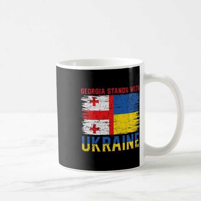 Mug Georgian-ukrainian Flag Flag - Friendly Countries  (Droite)