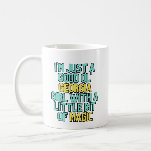 Mug Géorgie Les filles sont un Humour magique de cuisi (Gauche)