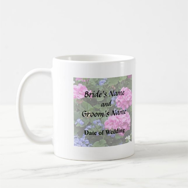 Mug Geraniums et Periwinkle (Gauche)