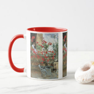 Mug Géraniums par Childe Hassam, Impressionnisme Vinta