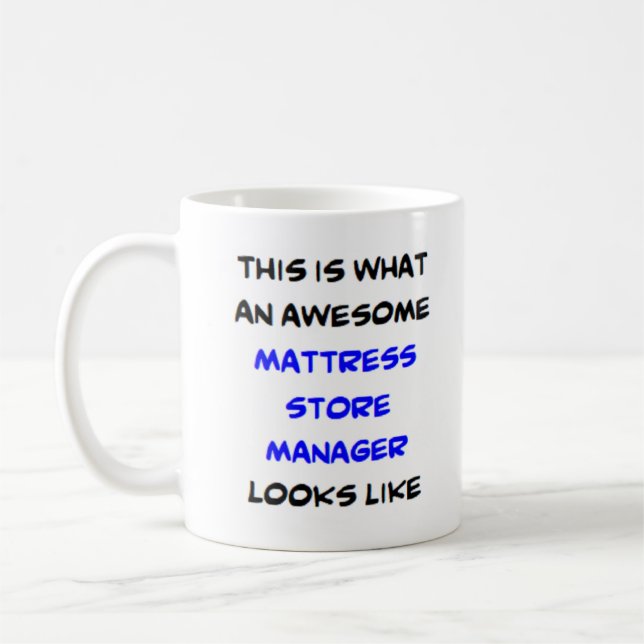 Mug gérant de magasin de matelas génial (Gauche)