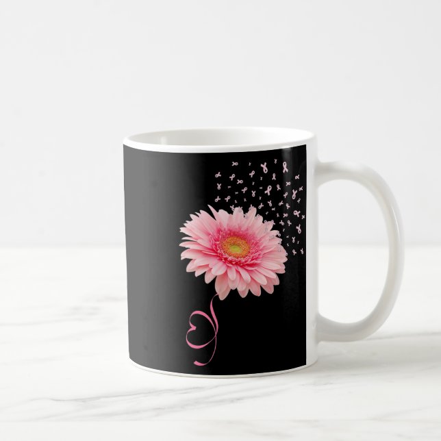 Mug Gerbera rose Fleur Fleur Ribbon Poudre de pollen (Droite)