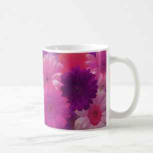 Mug Gerbera rose Fleurs de marguerite Photo Art Café M