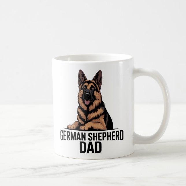 Mug german shepherd dad german shepher lover dog cofee (Droite)