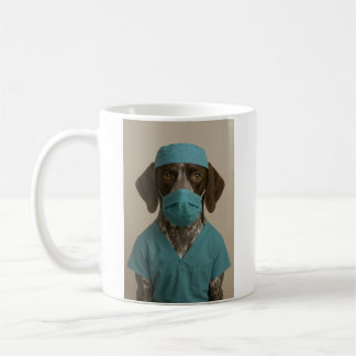 Mug German Shorthaired Pointer in Scrubs