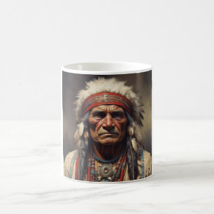 Mug Geronimo Portrait du chef guerrier indien