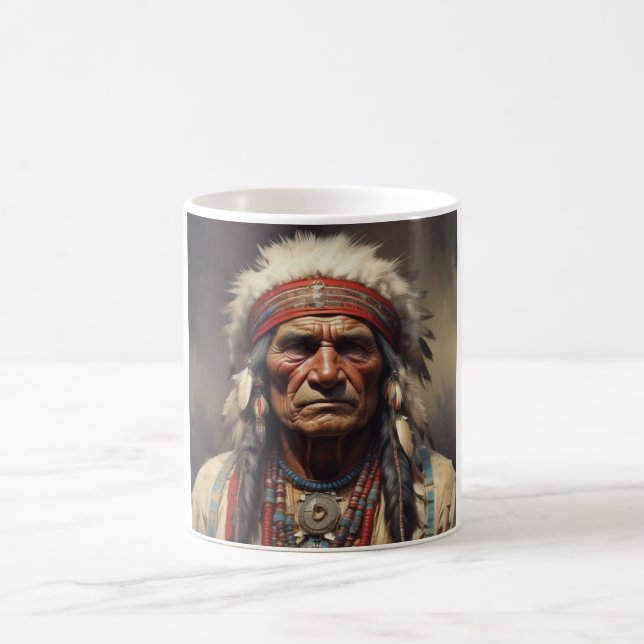 Mug Geronimo Portrait du chef guerrier indien (Centre)