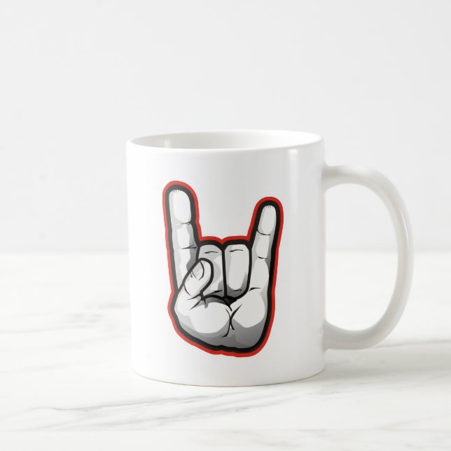Mug Geste de main de klaxons de diable (Droite)