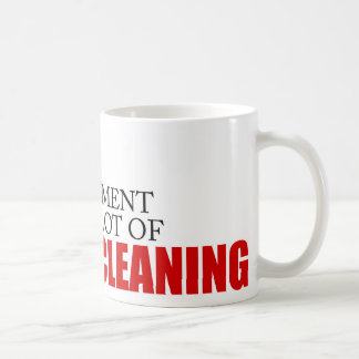 Mug Gestion des projets drôle disant le nettoyage de