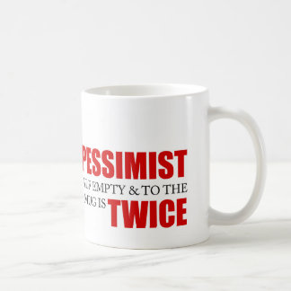 Mug Gestion des projets drôle disant le pessimiste