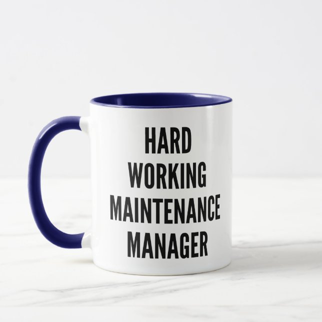 Mug Gestionnaire de maintenance du travail dur (Gauche)