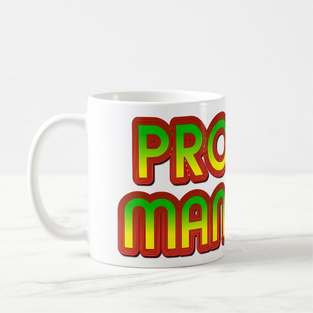 Mug Gestionnaire de projets vert à rouge (Gauche)