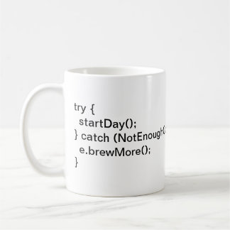 Mug Gestionnaire d'exceptions de café