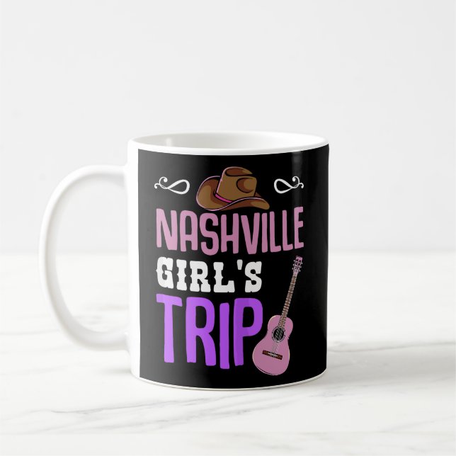 Mug Getaway du week-end de voyage pour filles de Nashv (Gauche)