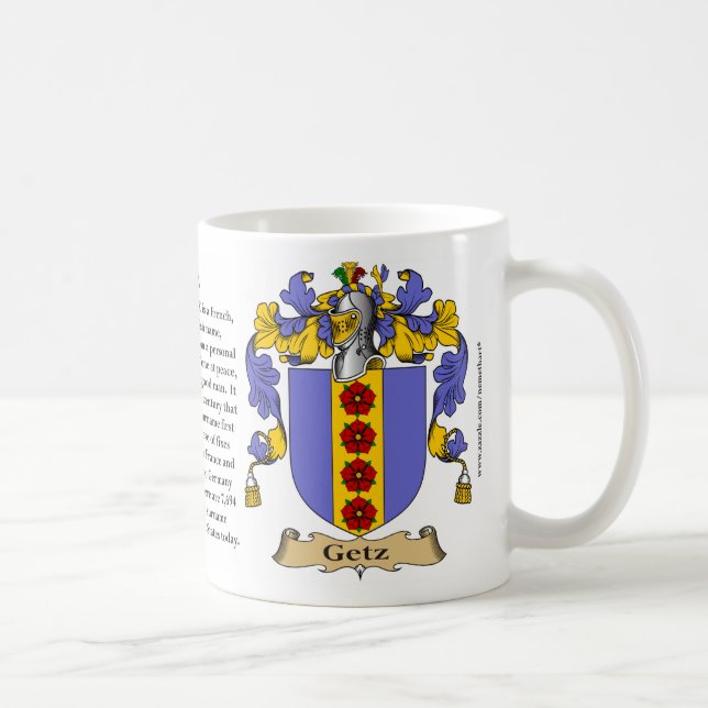 Mug Getz, l'origine, la signification et la crête (Droite)
