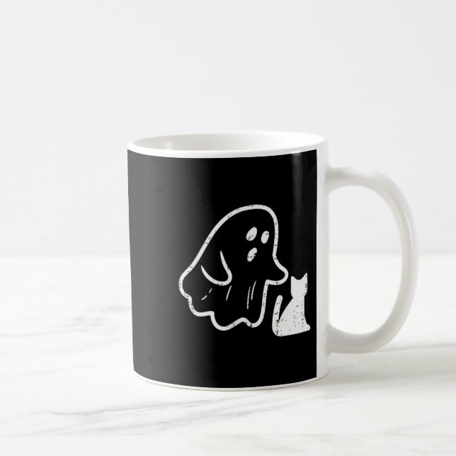 Mug Ghost Cat Cket Funny Halloween Costume Men Women K (Droite)