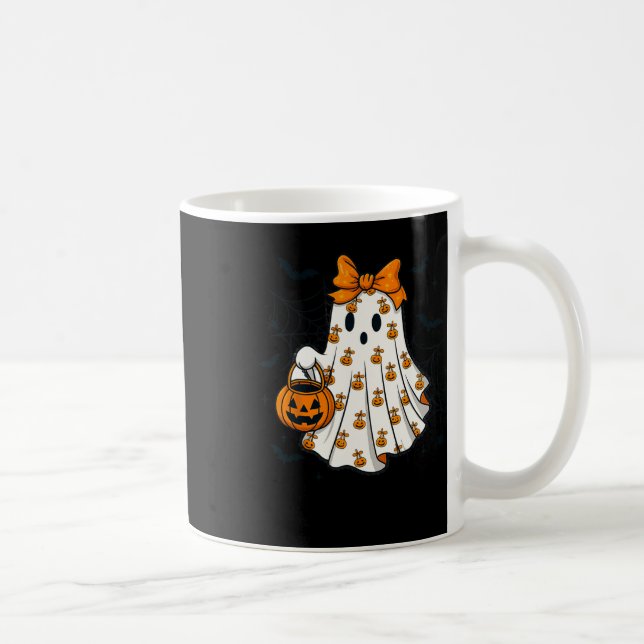 Mug Ghost Coquette Éffrayant Halloween Citrouille Trea (Droite)