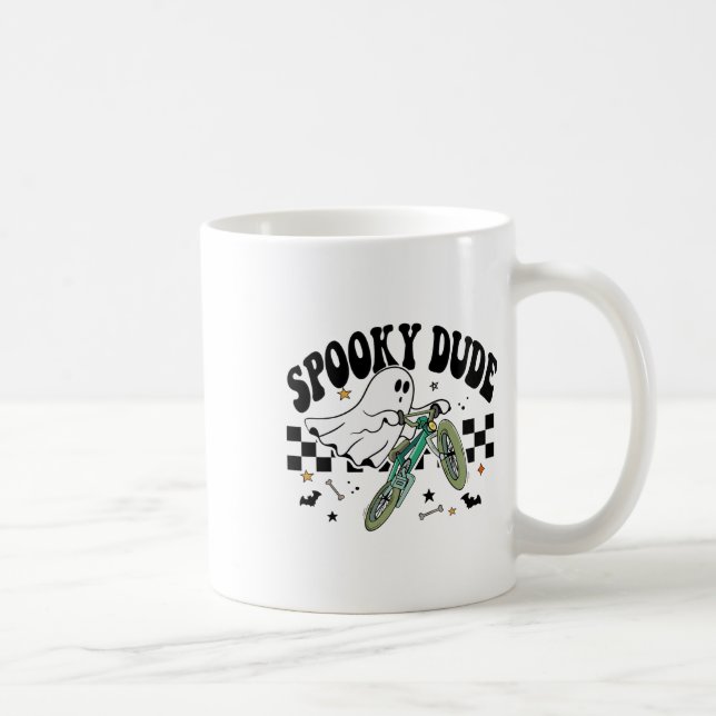 Mug Ghost Cyclisme Vélo Retro Halloween Party C (Droite)